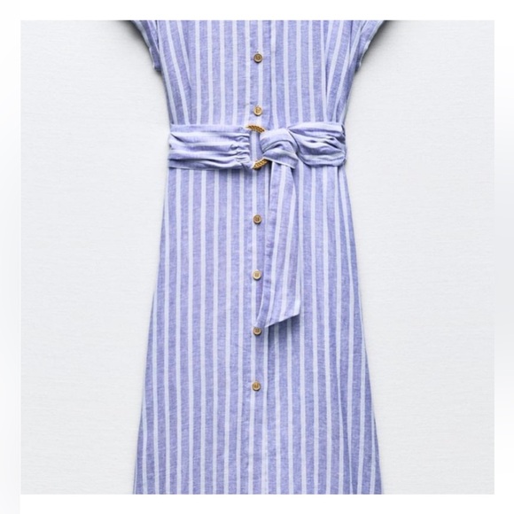 NWT Zara linen blend dress - Picture 3 of 3